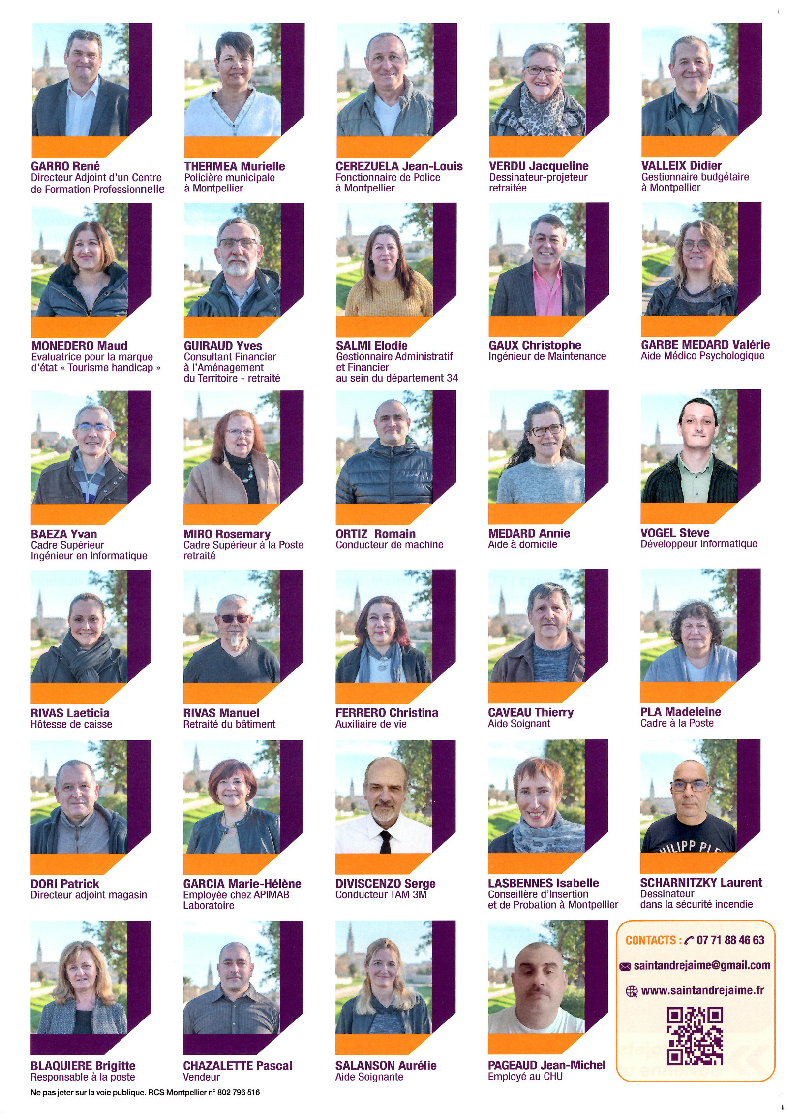 Saint André J'Aime, Verso P2, Tract N°2, Les Projets en détails, Campagne 2020